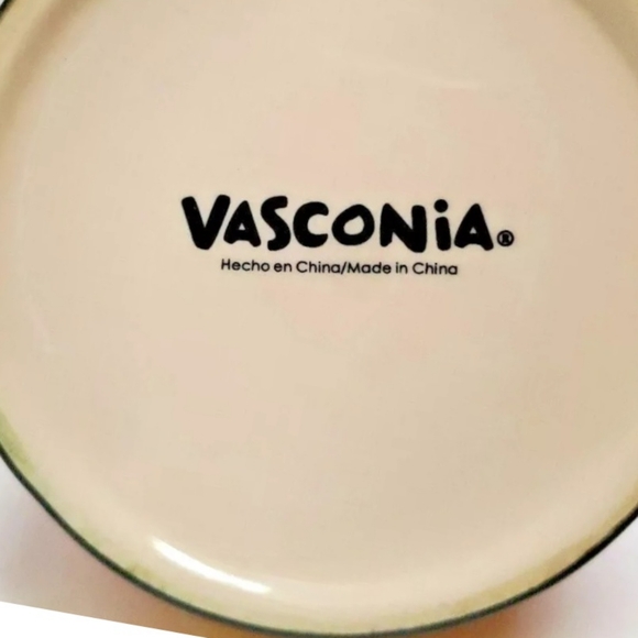 Vasconia Ceramic 7" Pitcher/ Vase Fiesta Red & Yellow Vegetable Decor Pre-owned - Picture 5 of 6